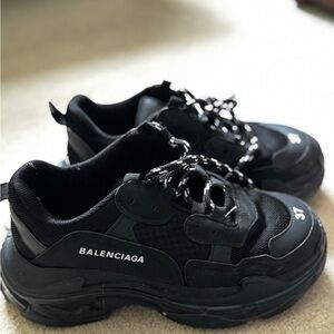 Balenciaga Black Athletic Shoes